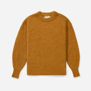Everlane Oversized Alpaca Crew - Size S - Mustard